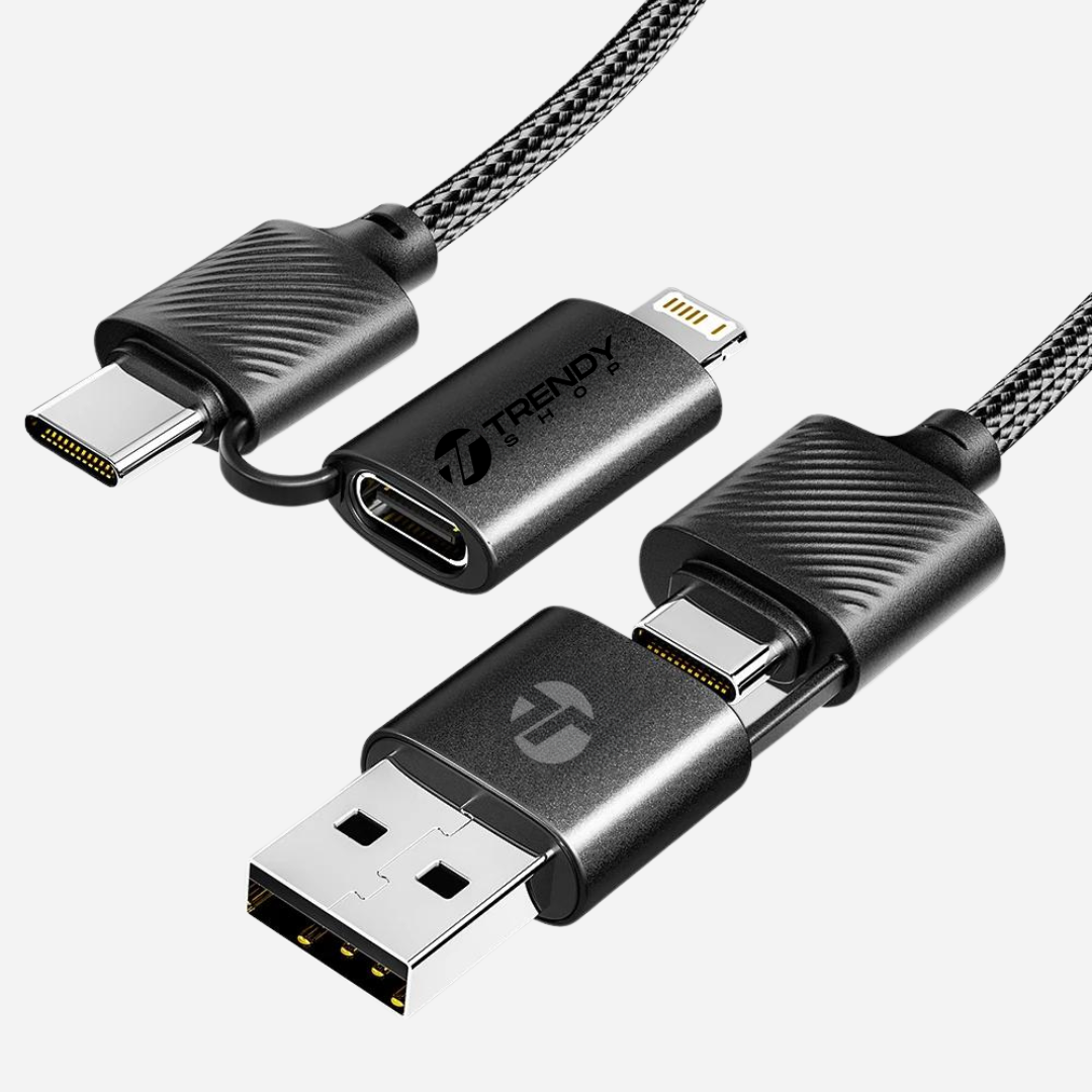 Cabo Universal Trendy® Carregamento Turbo e Ultra Resistente