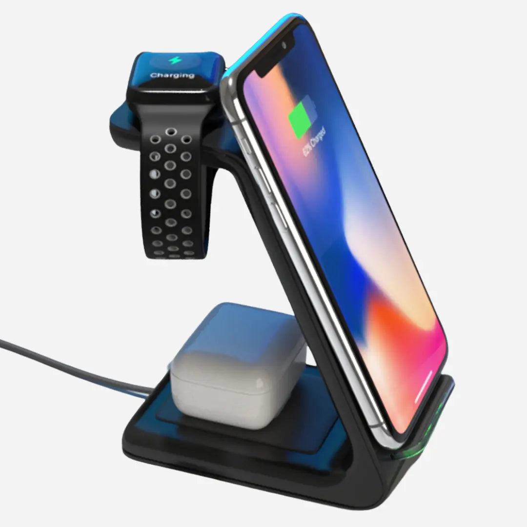 Carregador sem Fio 3 em 1 Trendy®