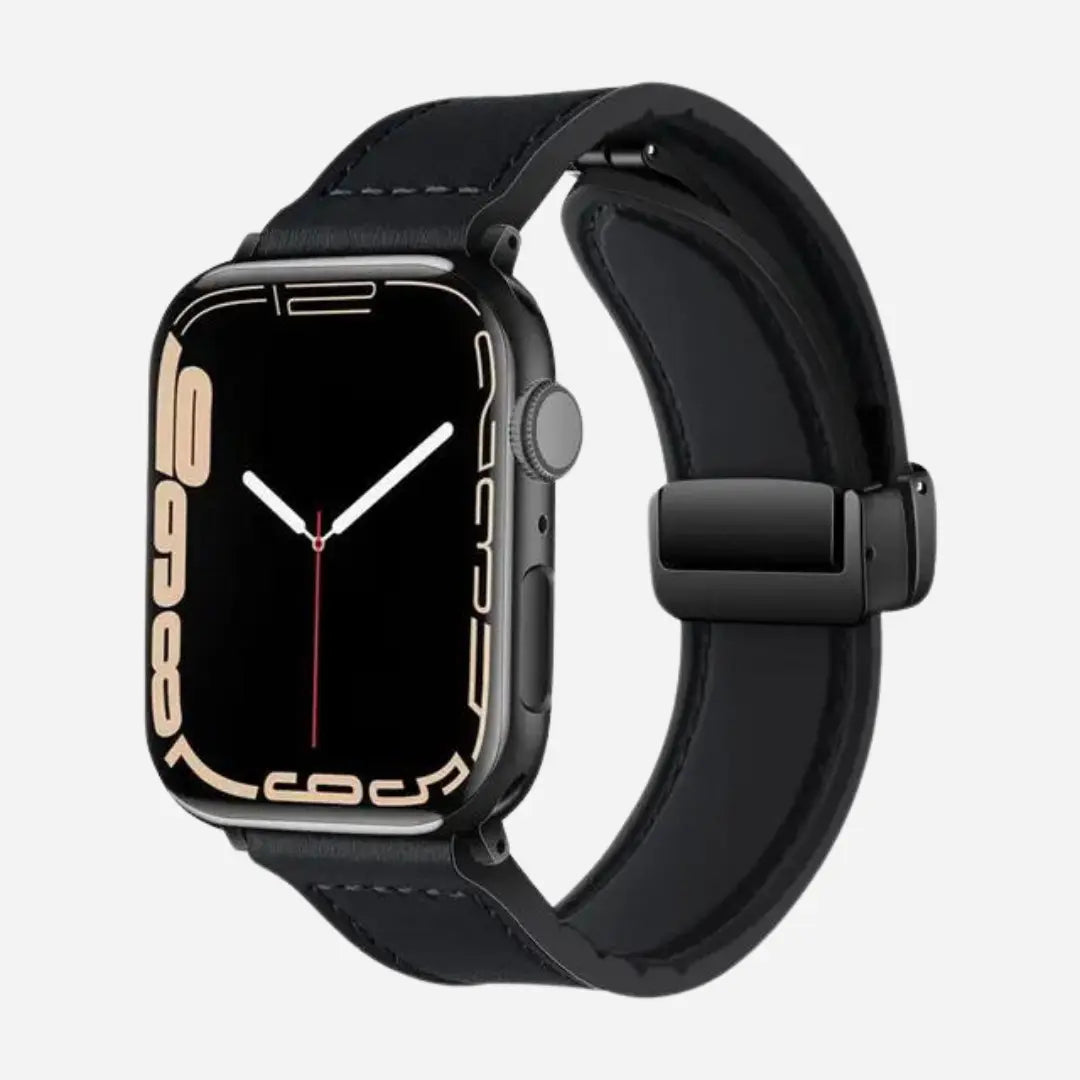 Pulseira de Silicone Revestida com Couro Trendy® para Apple Watch