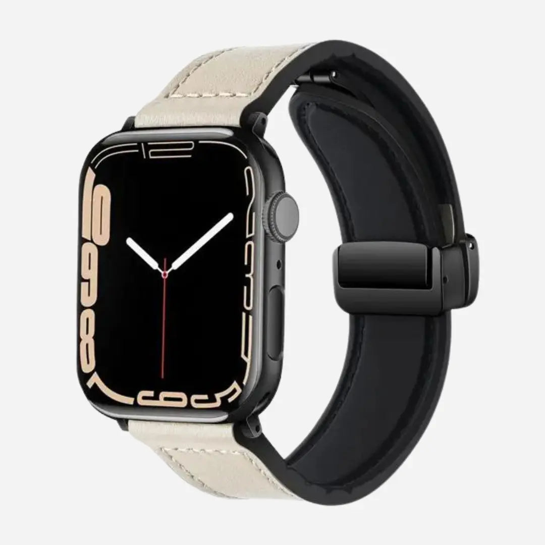 Pulseira de Silicone Revestida com Couro Trendy® para Apple Watch