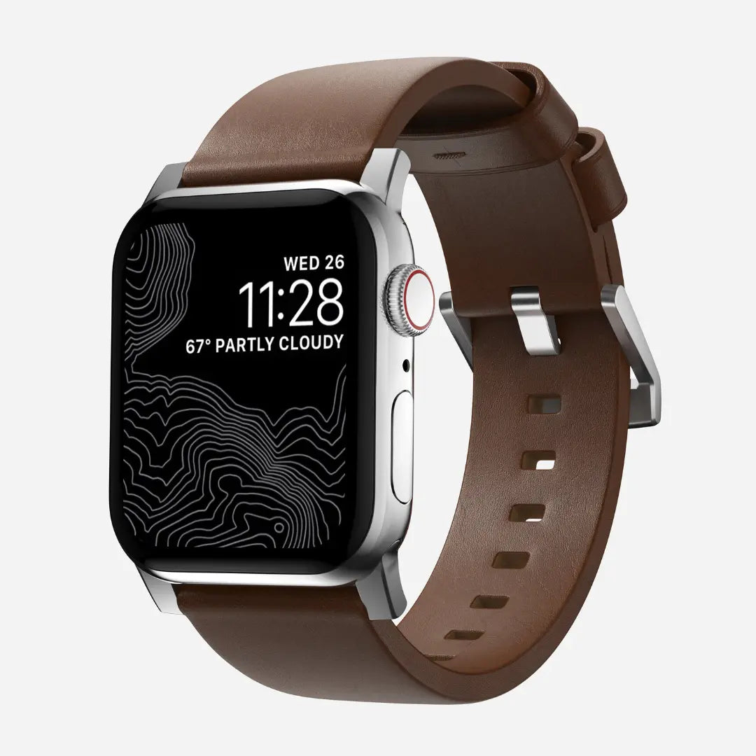 Pulseira de Couro Russet® para Apple Watch